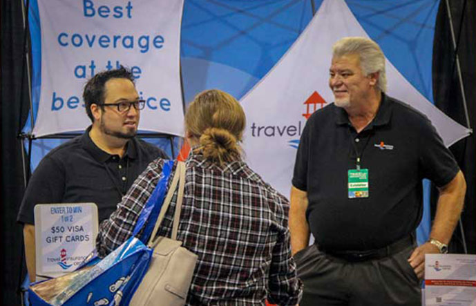 Travel Insurance Center at a Travel Show